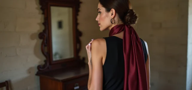 Comment bien choisir son foulard pour sublimer une robe noire élégante